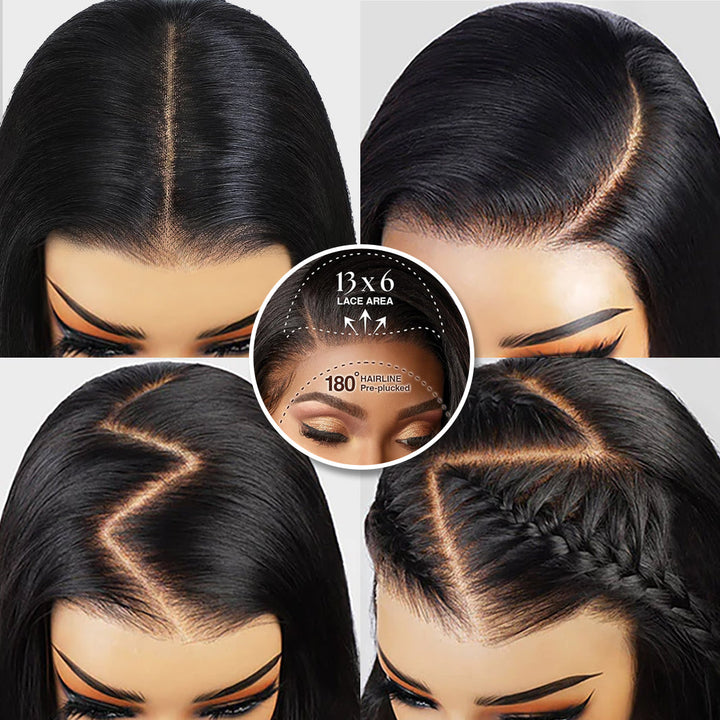 30inch=$199 Tiktokers Recommend 180% Density Body Wave HD  Lace Frontal Wig Pre Bleached Glueless Wigs-Daisy Hair