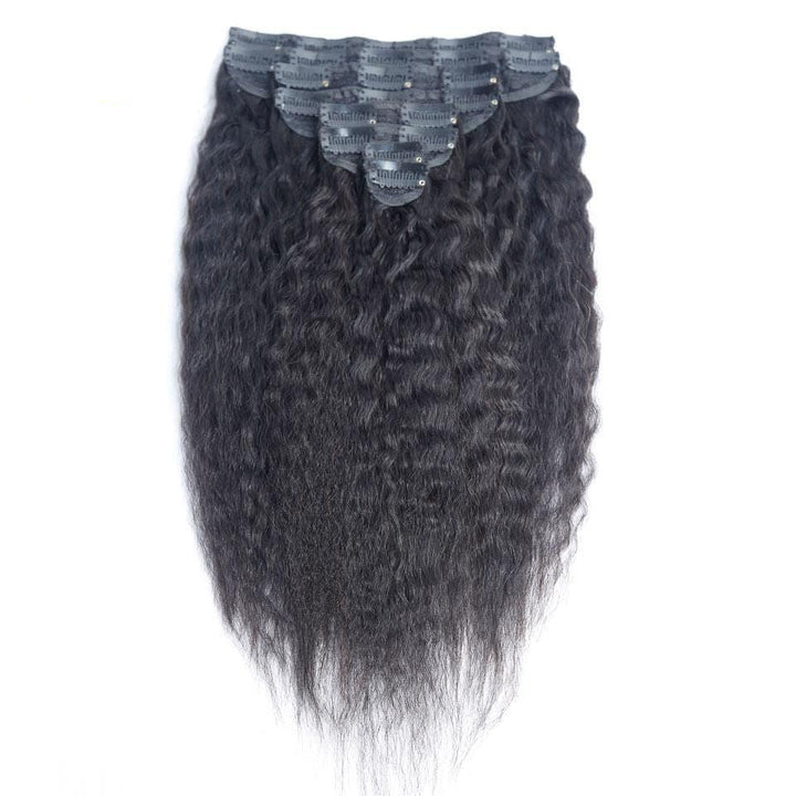 Daisy Kinky Straight Clip-In Extensions 100% Human Hair 8 Pieces and 120G Per Pack