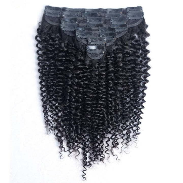 Daisy Curly Clip-In Extensions 100% Human Hair 8 Pieces and 120G Per Pack