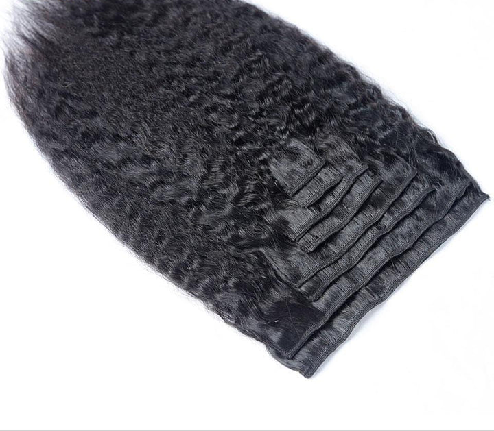 Daisy Kinky Straight Clip-In Extensions 100% Human Hair 8 Pieces and 120G Per Pack