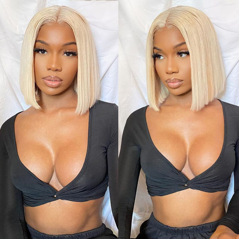 Short Straight Hair 613 Bob Wig 13x4 HD Lace Front Wig For Black Women 100% Real Human Hair Wig-Daisy Hair