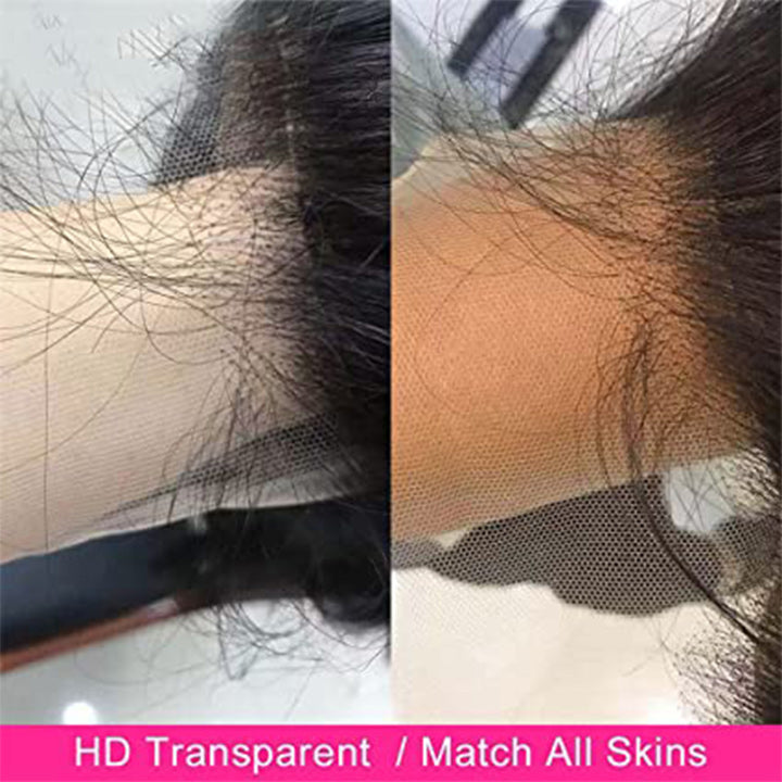 Brown Balayage On Black Hair Body Wave Lace Front Wig Highlight Hd Transparent Human Hair Wigs Daisy Hair