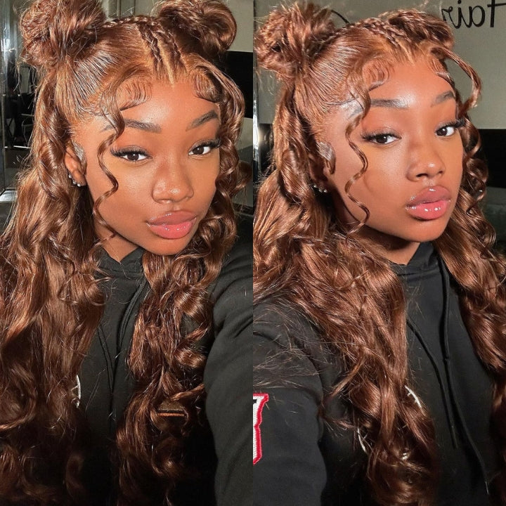 Chestnut Brown Body Wave 13x4/4x4 HD Lace Wig Colored 100% Virgin Hunam Hair Wigs- Daisy Hair