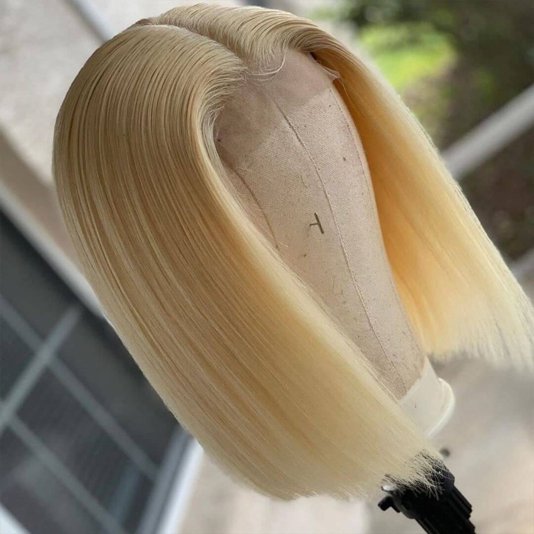 Short Straight Hair 613 Bob Wig 13x4 HD Lace Front Wig For Black Women 100% Real Human Hair Wig-Daisy Hair