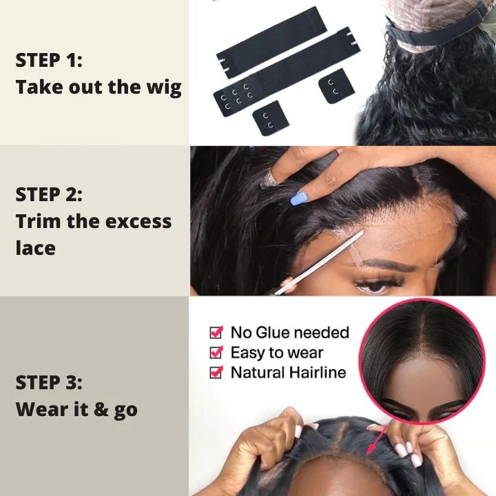 Full 300% Density Loose Bouncy Glueless Wig 13x4 Bouncy Curly HD Lace Front Wigs Pre Bleached Natural Hairline No Code Needed Daisy Hair