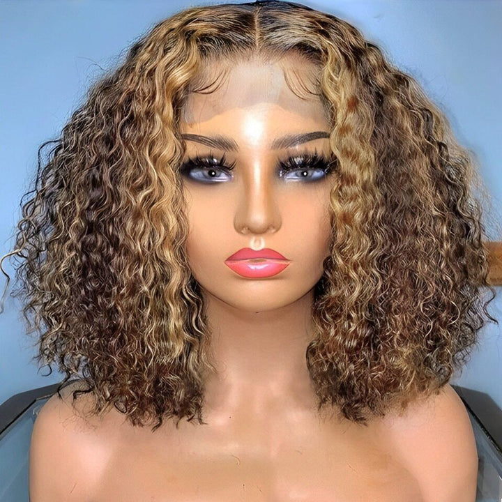 Wear and Go Glueless Wigs Human Hair Pre Plucked Pre Cut 7x5 HD Lace Wigs Ready to Wear Curly Bob Wigs Daisy Hair