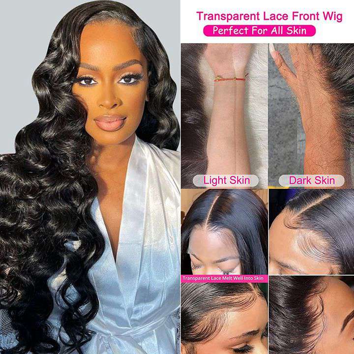 Natural Crimps Curls Loose Deep Wave HD Lace Frontal Wig Natural Hairline Glueless Wig-Daisy Hair