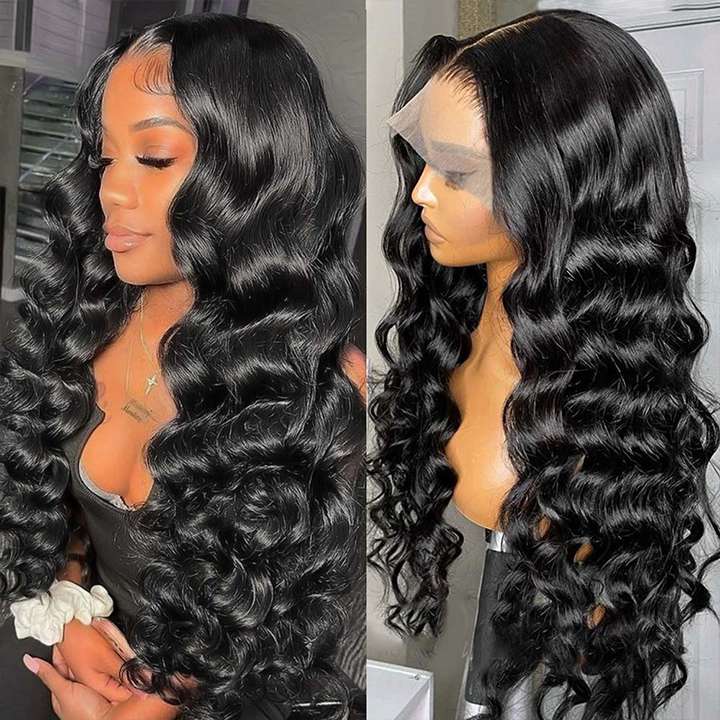 Natural Crimps Curls Loose Deep Wave HD Lace Frontal Wig Natural Hairline Glueless Wig-Daisy Hair