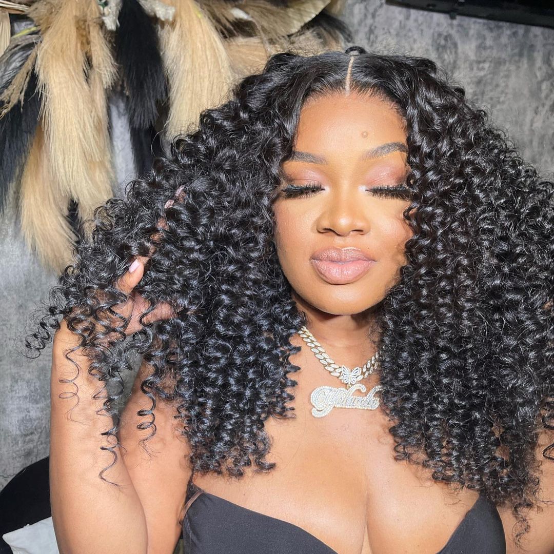 Micro Wand Curls Glueless Wig Human Hair 7x5 Pre Cut Lace Wig Pre Plucked 180% Density-Daisy Hair