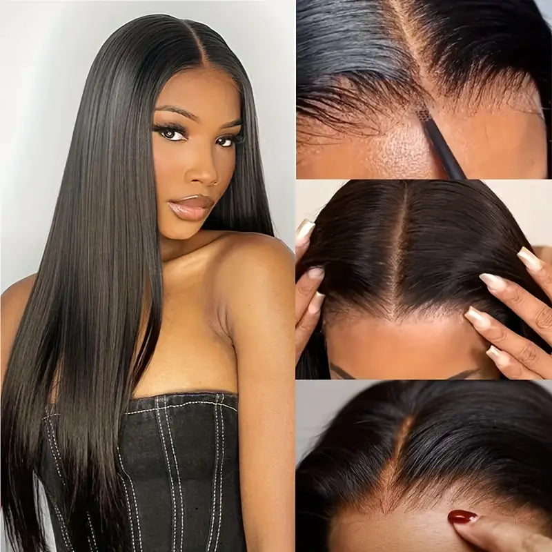 Wear Go Glueless Straight Pre Cut HD Transaparent Lace Human Hair Wigs With Breathable Cap Air Wig-Daisy Hair