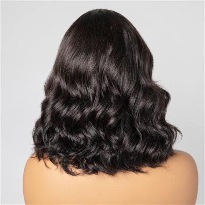 Flash Sale Short Body Wave Human Hair Wigs Glueless C-shaped Side Part Bob Wigs-Daisyhair