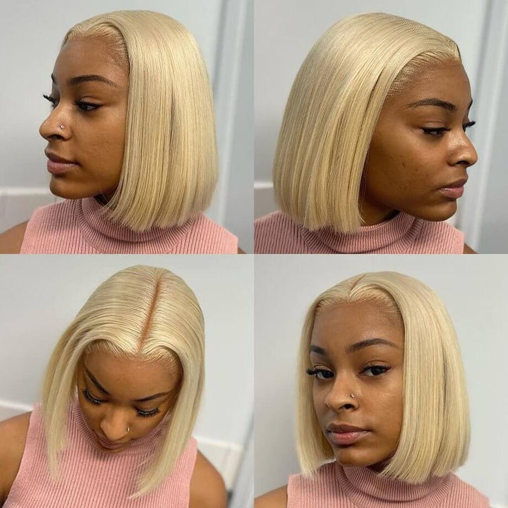 Short Straight Hair 613 Bob Wig 13x4 HD Lace Front Wig For Black Women 100% Real Human Hair Wig-Daisy Hair