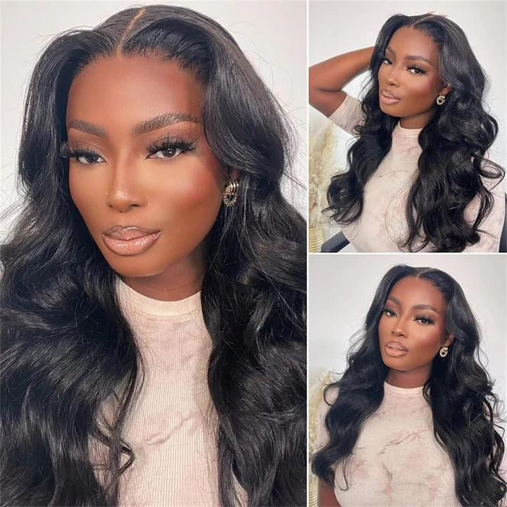 Wear Go Glueless Body Wave Pre Cut HD Transaparent Lace 100% Virgin Human Hair Wigs Wear & Go Pre Plucked Hairline Air Cap Wig-Daisy Hair