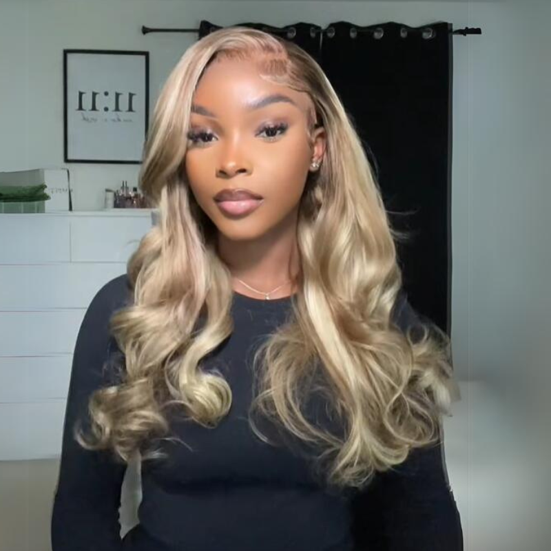 Wear and Go Glueless Wigs P16/613 Body Wave Lace Front Wigs Human Hair 13x4 HD Lace Wigs Daisy Hair