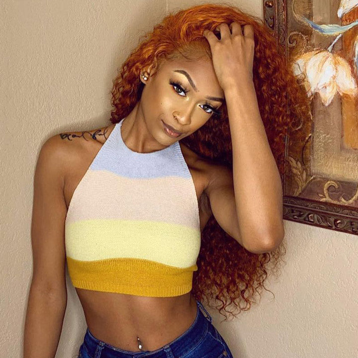 Ginger Color Wig Curly Hair 13x4 HD Lace Front Wig 100% Virgin Human Hair Wig Natural Hairline With Baby Hair- Daisy Hair
