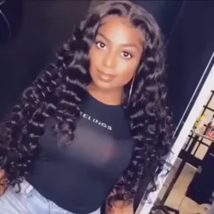 Loose Wave 13x4 HD Lace Front Wig Pre Plucked Hairline With Baby Hair 150% Density-Daisy Hair