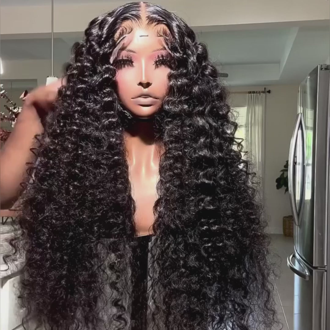 Full Tight Curly Glueless Wig Human Hair 7x5 Pre Cut Lace Wig Pre Plucked 180% Density Daisy Hair