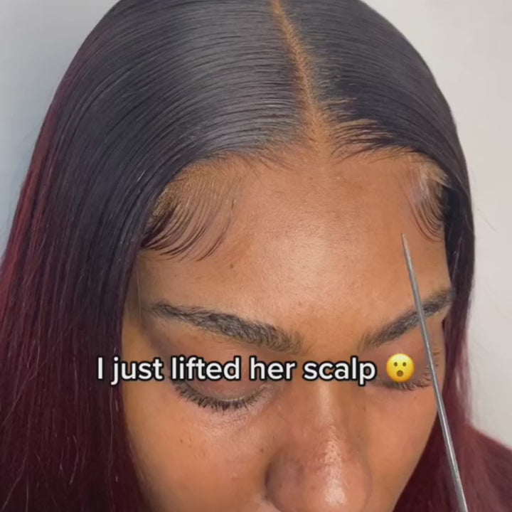 Burgundy 99J Straight Short Bob Wig 4x4/13x4 Lace  100% Human Hair Bob Wigs For Black Women- Daisy Hair