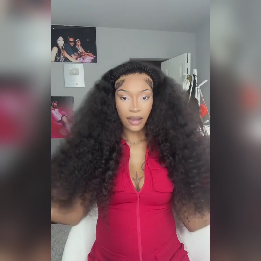 Flash Sale Glueless Deep Wave Pre Cut HD Transaparent Lace Human Hair Wigs-Daisy Hair