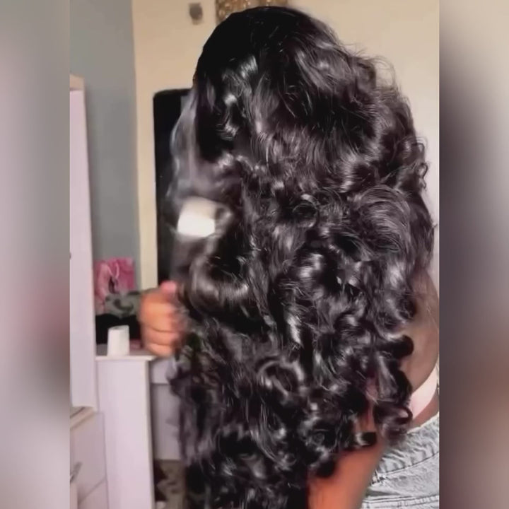 Glueless Wigs Bouncy Loose Wave 13x4 Lace Front Bob Wig Human Hair 250% Density No Code Needed Daisy Hair